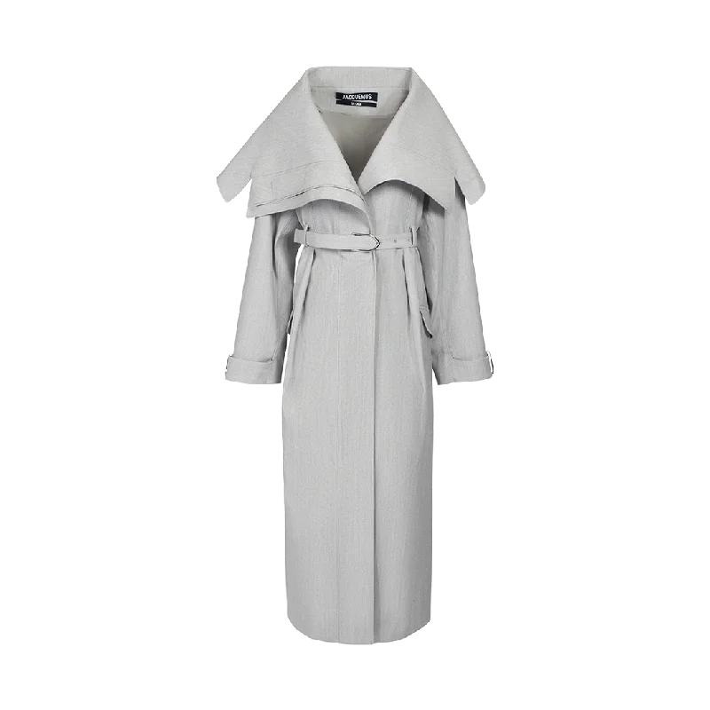 Le Caruso Trench Coat Trapeze Tunic Caftan