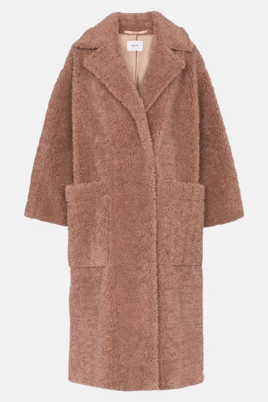 Imogen Coat Rose Hooded Jacket Zipper Jacket Button Jacket