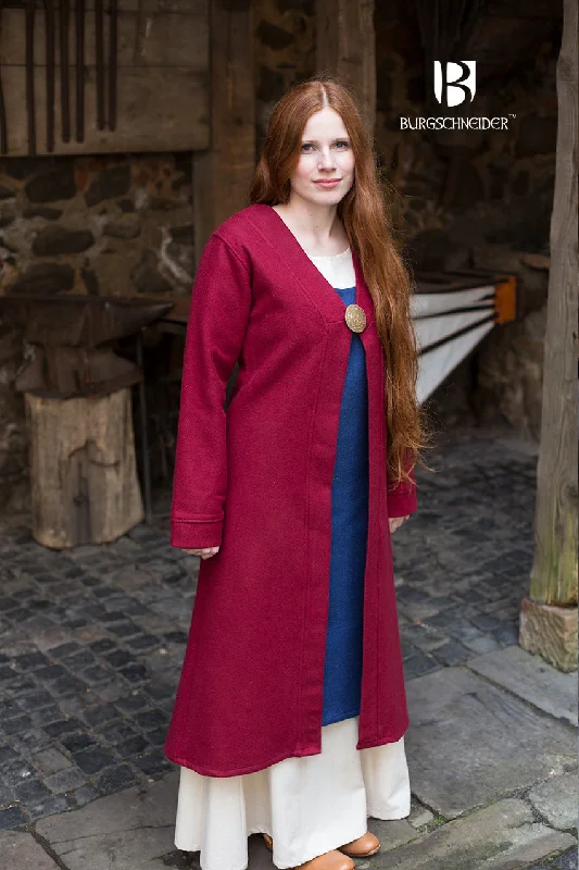 Birka Coat Aslaug Red Stole Shawl Scarf