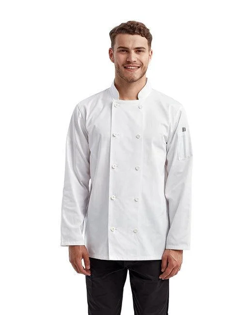 Artisan Collection by Reprime Unisex Long-Sleeve Recycled Chef's Coat RP657 Houndstooth Jacket Shearling Jacket Fleece Jacket Artisan Collection by Reprime Unisex Long-Sleeve Recycled Chef's Coat RP657 Houndstooth Jacket Shearling Jacket Fleece Jacket