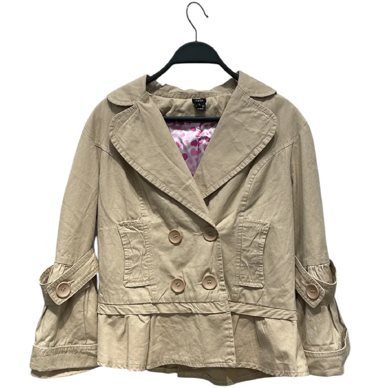 AZIZ/Coat/L/Cotton/BEG/PINK HEARTS Down Puffer Quilted