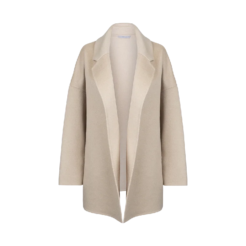 Oversized Coat Elasticated Drawstring Belted