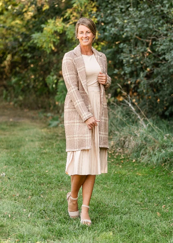 Kenzie Classic Knit Coat - FINAL SALE Cuffed Rolled Raglan