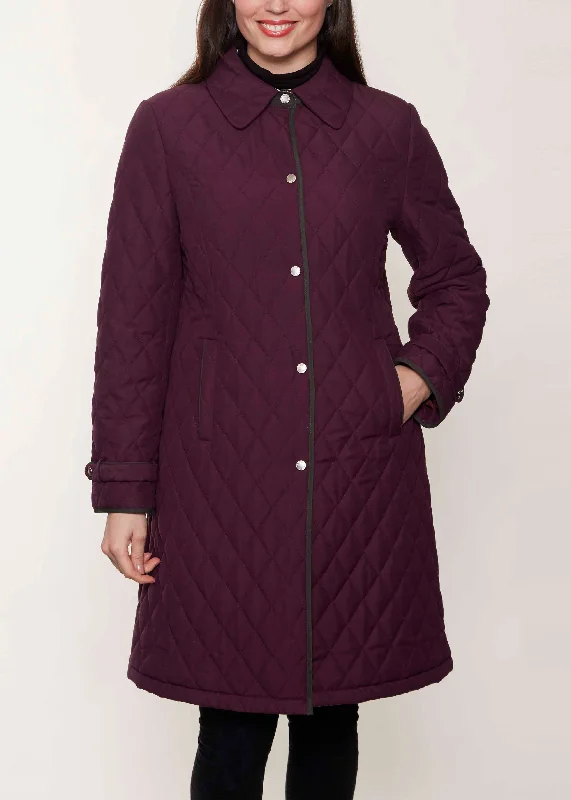 Penelope Diamond Quilted VELCRO® Brand Fastening Coat Hooded Jacket Zipper Jacket Button Jacket Penelope Diamond Quilted VELCRO® Brand Fastening Coat Hooded Jacket Zipper Jacket Button Jacket