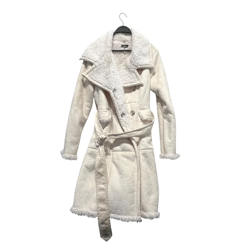 Bebe/Coat/OS/Suede/CRM/ Nylon Polyester Spandex