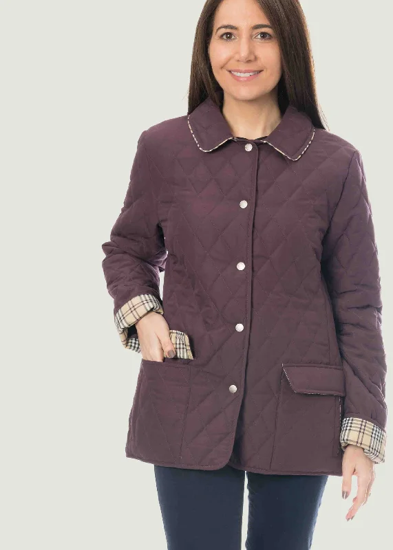 Pene Diamond Quilted VELCRO® Brand Fastening Coat Boat Neck Jacket Square Neck Jacket One-Shoulder Jacket Pene Diamond Quilted VELCRO® Brand Fastening Coat Boat Neck Jacket Square Neck Jacket One-Shoulder Jacket