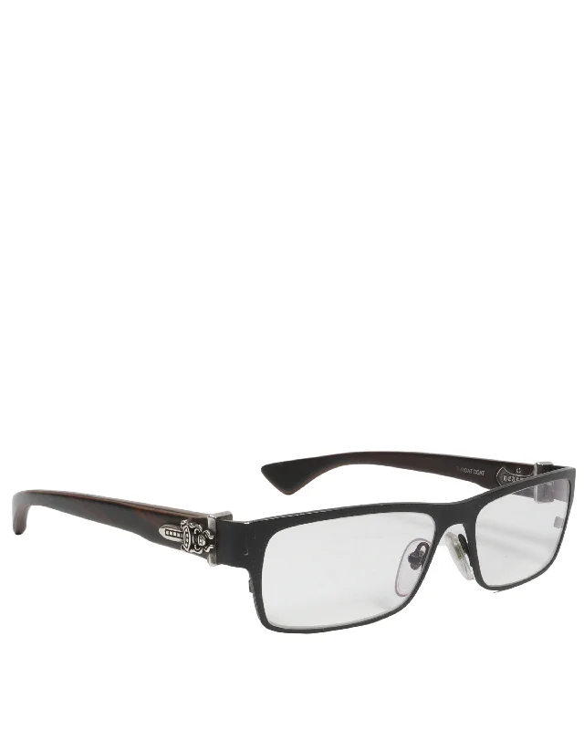 "Throat Coat" Glasses Frames Solid Print Jacquard