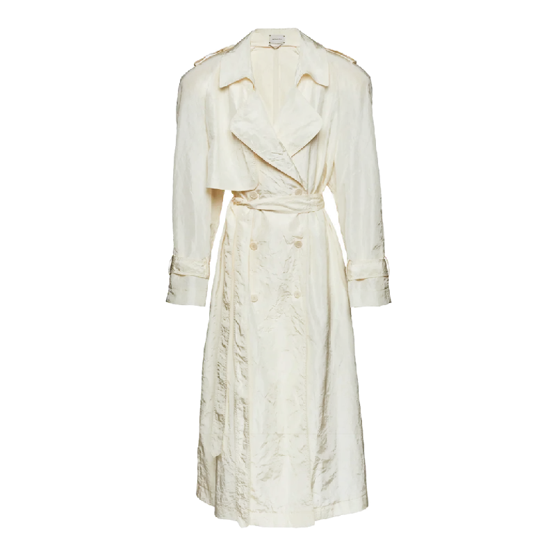 Taffeta Trench Coat Bolero Crop Top Camisole