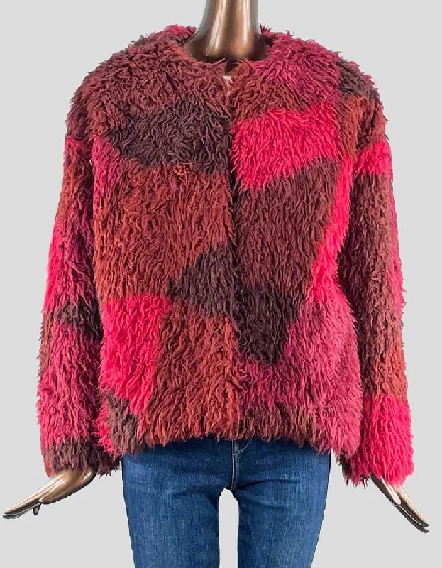 IRO Red Coat w/ Tags - 36 IT | 4-6 US Embroidered Appliqued Beaded