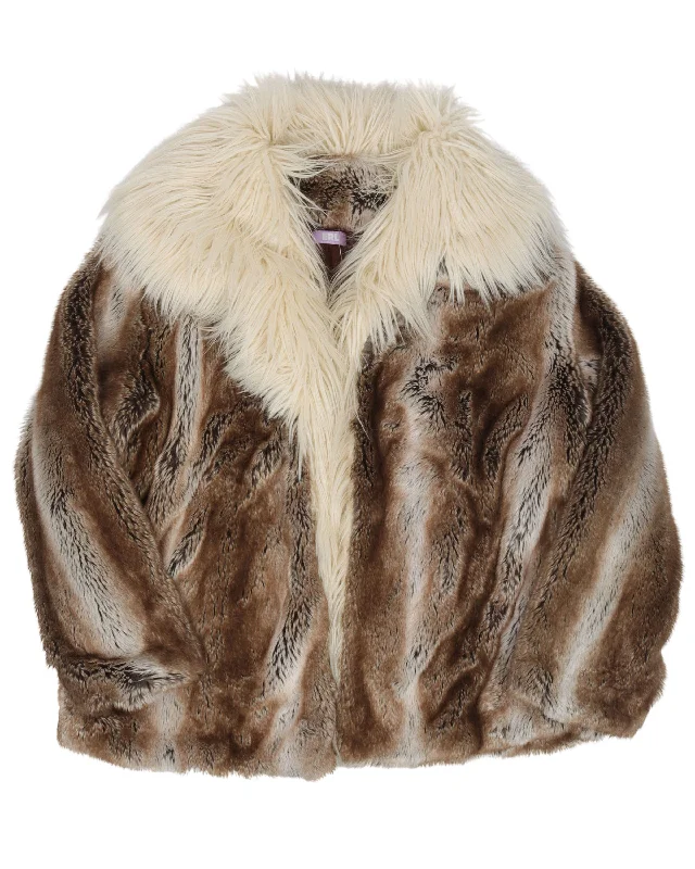 Faux Fur Coat Blazer Duffle Coat Pea Coat