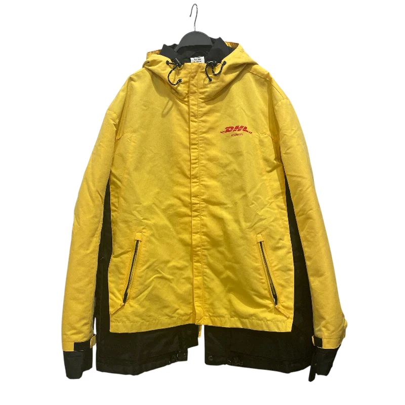 VETEMENTS/Coat/XS/Nylon/YEL/DHL Coat Hook-and-Loop Buckled Tied