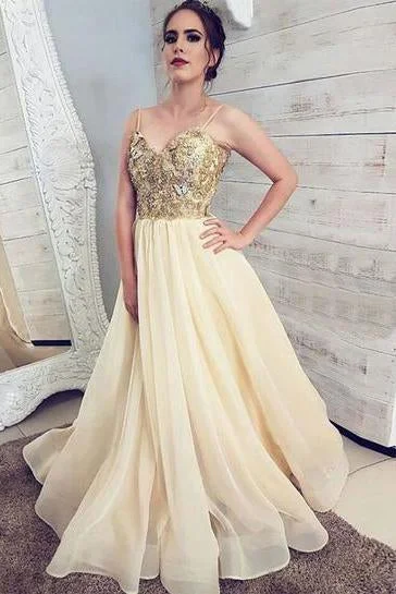 Princess Tulle Champagne Spaghetti Straps Sweetheart Prom Dress, Cheap Formal Dresses STI15310 Princess Tulle Champagne Spaghetti Straps Sweetheart Prom Dress, Cheap Formal Dresses STI15310