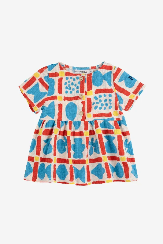 Geometric Game Woven Dress (Baby)