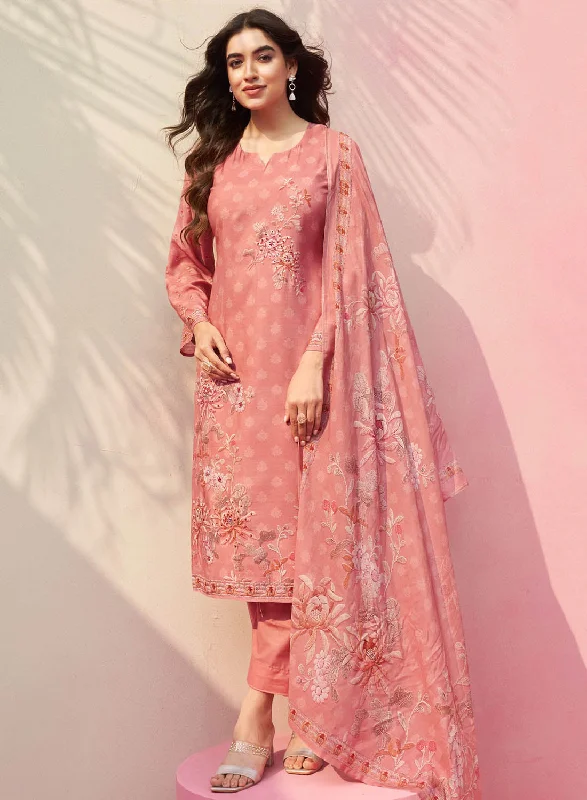 Pure Muslin Printed Unstitched Salwar Suit Dress Material for Women