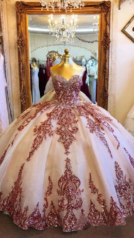 Princess Ball Gown Strapless Sweetheart Prom Dresses with Tulle,Quinceanera Dresses Y5393 Princess Ball Gown Strapless Sweetheart Prom Dresses with Tulle,Quinceanera Dresses Y5393