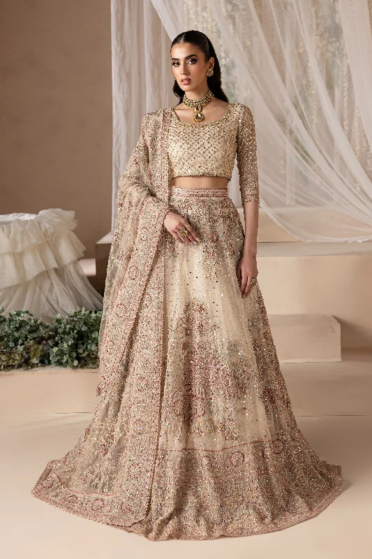 Pearl White Choli Lehenga Style Pakistani Bridal Dress