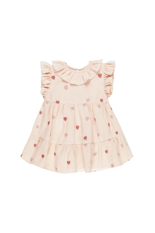 Charlotte Dress (Heart Embroidery)