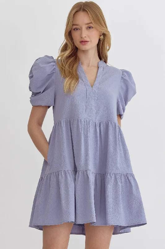 Vogue Puff Sleeve Dress