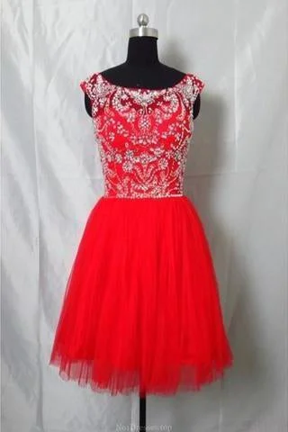 Real Made Beaded Back Zipper Short Prom Dresses New Arrival Tulle Homecoming Dresses Real Made Beaded Back Zipper Short Prom Dresses New Arrival Tulle Homecoming Dresses