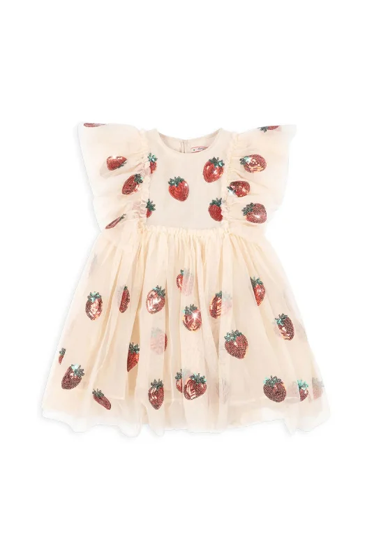 Yvonne Frill Dress (Strawberry)