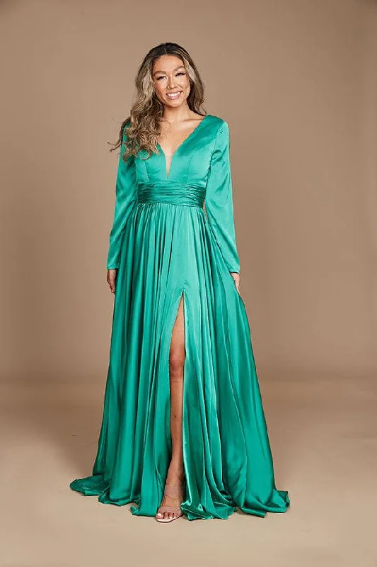 Formal Long Sleeve Evening Dress Tunics Party sparkling