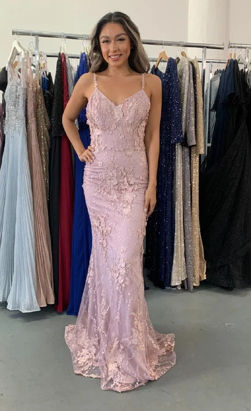 Long Spaghetti Strap Evening Dress Size 6 Cowl Neckline Elegant