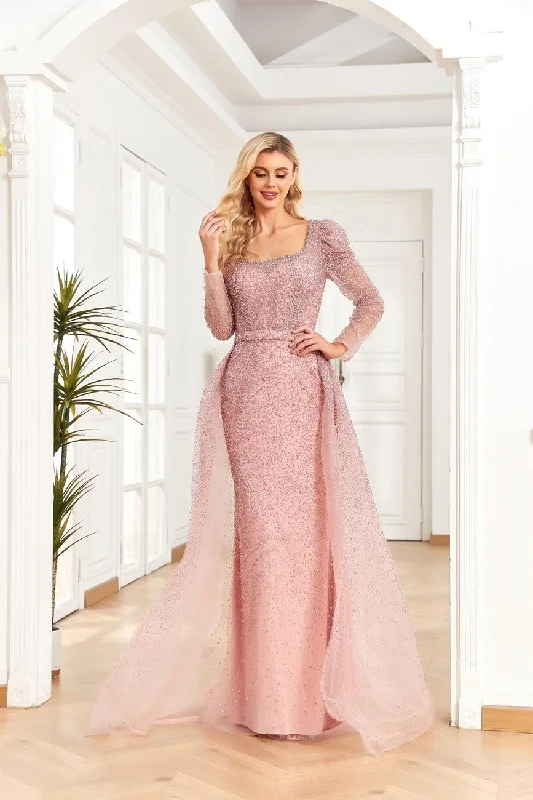 Rose 16 High Couture NR2270 Prom Long Sleeve Evening Dress Sale Off-the-shoulder Chic Trendy