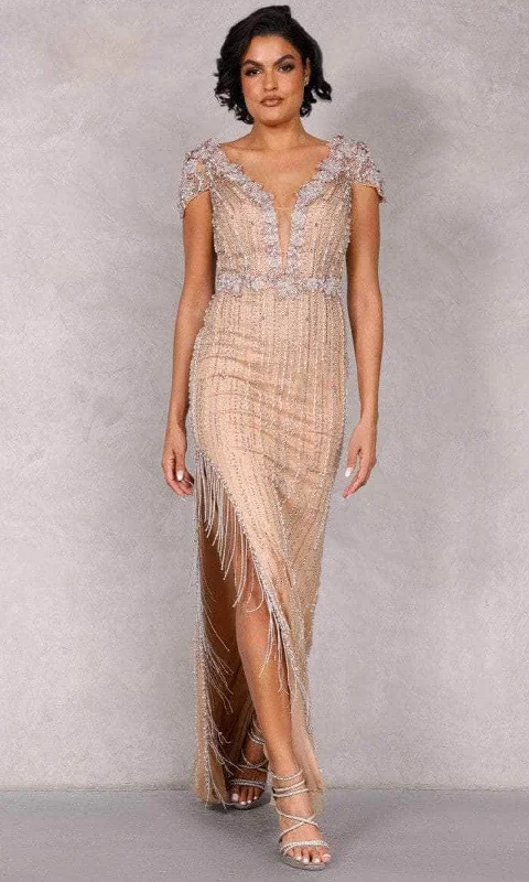 Terani Couture 2027GL3259 - Cap Sleeve Beaded Evening Dress sweetheart Neckline Romantic Terani Couture 2027GL3259 - Cap Sleeve Beaded Evening Dress sweetheart Neckline Romantic