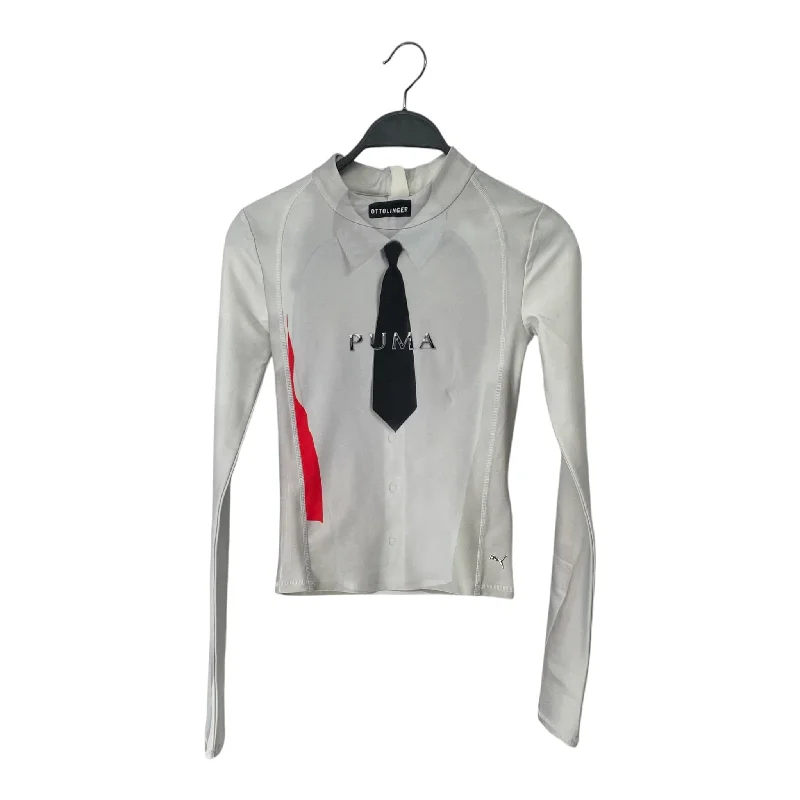 OTTOLINGER/PUMA/LS T-Shirt/XS/Graphic/Polyester/WHT/TIE PRINT Fashionable Trendy Casual OTTOLINGER/PUMA/LS T-Shirt/XS/Graphic/Polyester/WHT/TIE PRINT Fashionable Trendy Casual