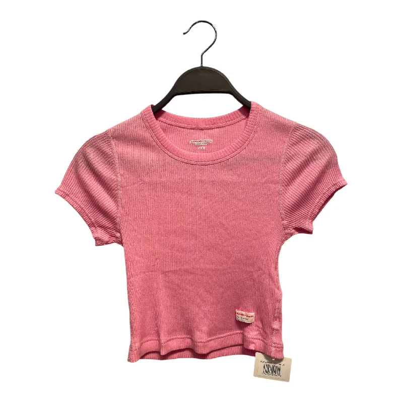 Alexander Wang/T-Shirt/S/Cotton/PNK/RIBBED PNK TOP Terry Blend Velvet Blend Canvas Blend Alexander Wang/T-Shirt/S/Cotton/PNK/RIBBED PNK TOP Terry Blend Velvet Blend Canvas Blend