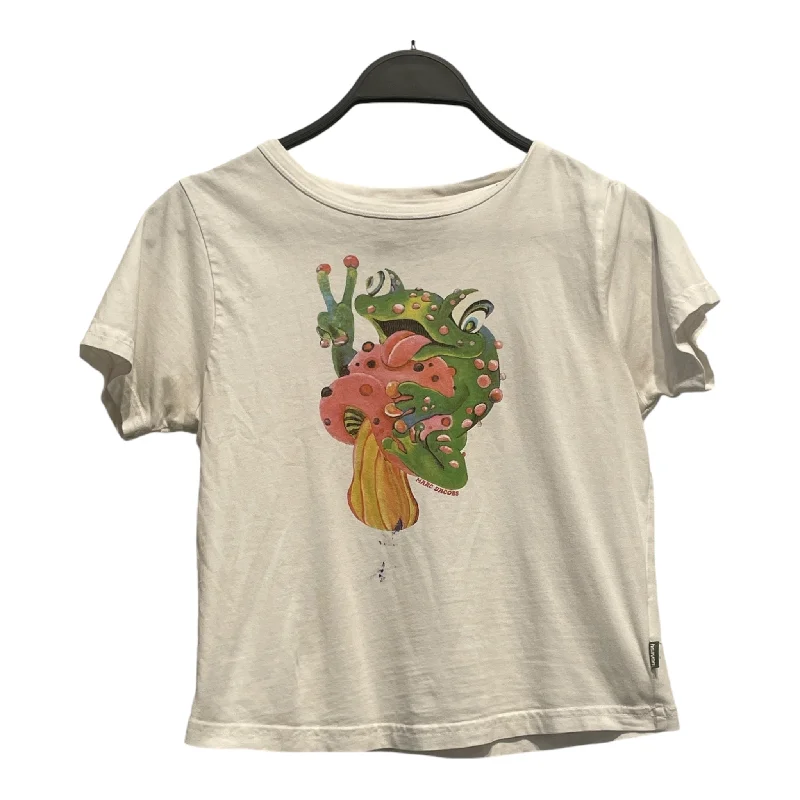 Heaven By Marc Jacobs/T-Shirt/XS/Graphic/Cotton/WHT/TREE FROG Print Jacquard Patchwork Heaven By Marc Jacobs/T-Shirt/XS/Graphic/Cotton/WHT/TREE FROG Print Jacquard Patchwork