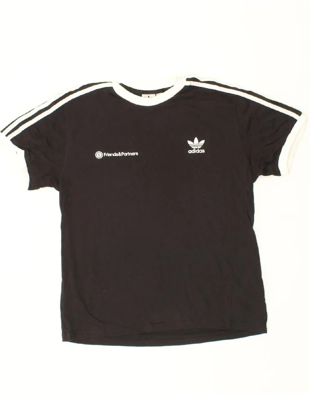 ADIDAS Womens T-Shirt Top UK 12\14 Medium Black Cotton Faux Fur Fabric Real Fur Fabric Shearling Fabric ADIDAS Womens T-Shirt Top UK 12\14 Medium Black Cotton Faux Fur Fabric Real Fur Fabric Shearling Fabric