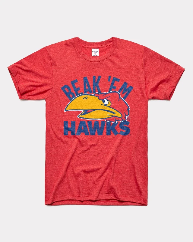 Beak 'Em Hawks 1941 Jayhawk Warbird Red T-Shirt Terry Blend Velvet Blend Canvas Blend Beak 'Em Hawks 1941 Jayhawk Warbird Red T-Shirt Terry Blend Velvet Blend Canvas Blend