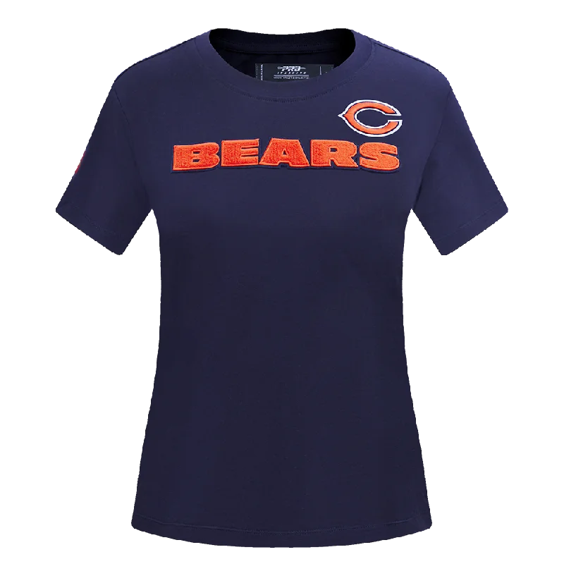 NFL CHICAGO BEARS CLASSIC WOMEN'S SJ SLIM FIT TEE (MIDNIGHT NAVY) Casual Formal Business NFL CHICAGO BEARS CLASSIC WOMEN'S SJ SLIM FIT TEE (MIDNIGHT NAVY) Casual Formal Business