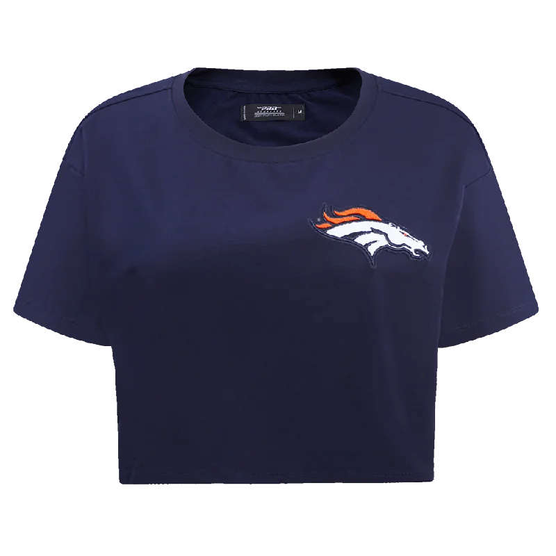 NFL DENVER BRONCOS CLASSIC WOMEN'S SJ BOXY TEE (MIDNIGHT NAVY) Jersey Fabric Tulle Fabric Batik Fabric NFL DENVER BRONCOS CLASSIC WOMEN'S SJ BOXY TEE (MIDNIGHT NAVY) Jersey Fabric Tulle Fabric Batik Fabric