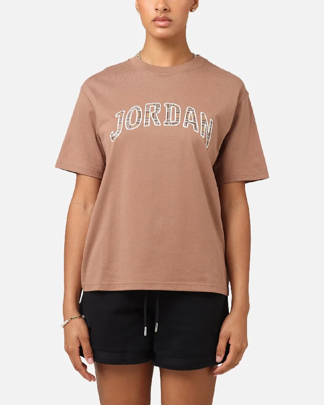 Jordan Women's Graphic T-Shirt Archaeo Brown/Sail Rayon Fabric Velvet Fabric Corduroy Fabric Jordan Women's Graphic T-Shirt Archaeo Brown/Sail Rayon Fabric Velvet Fabric Corduroy Fabric
