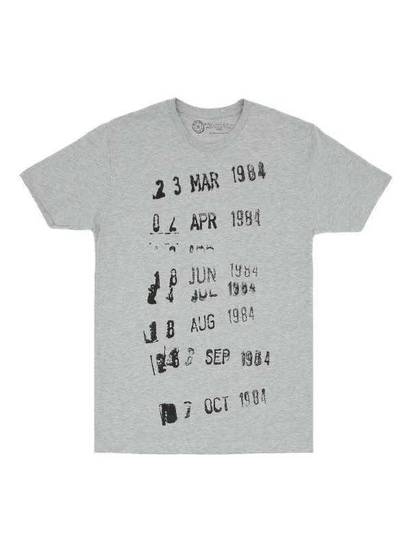 Library Stamp (Gray) Unisex T-Shirt Sequined Glittery Shiny