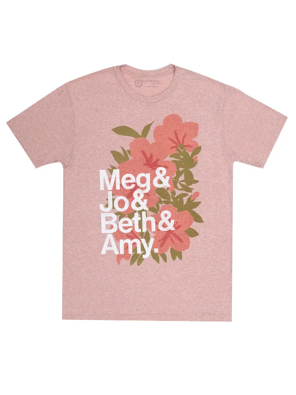 Little Women (Meg & Jo & Beth & Amy) Unisex T-Shirt Satin Blend Silk Blend Wool Blend Little Women (Meg & Jo & Beth & Amy) Unisex T-Shirt Satin Blend Silk Blend Wool Blend