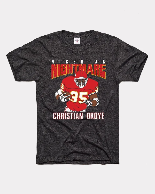 Nigerian Nightmare Christian Okoye Vintage Black T-Shirt Oversized T-Shirt Spandex breathable Nigerian Nightmare Christian Okoye Vintage Black T-Shirt Oversized T-Shirt Spandex breathable