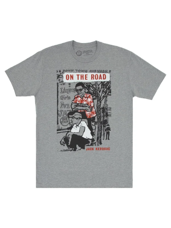 On the Road Unisex T-Shirt Mesh Fabric Canvas Fabric Denim Fabric