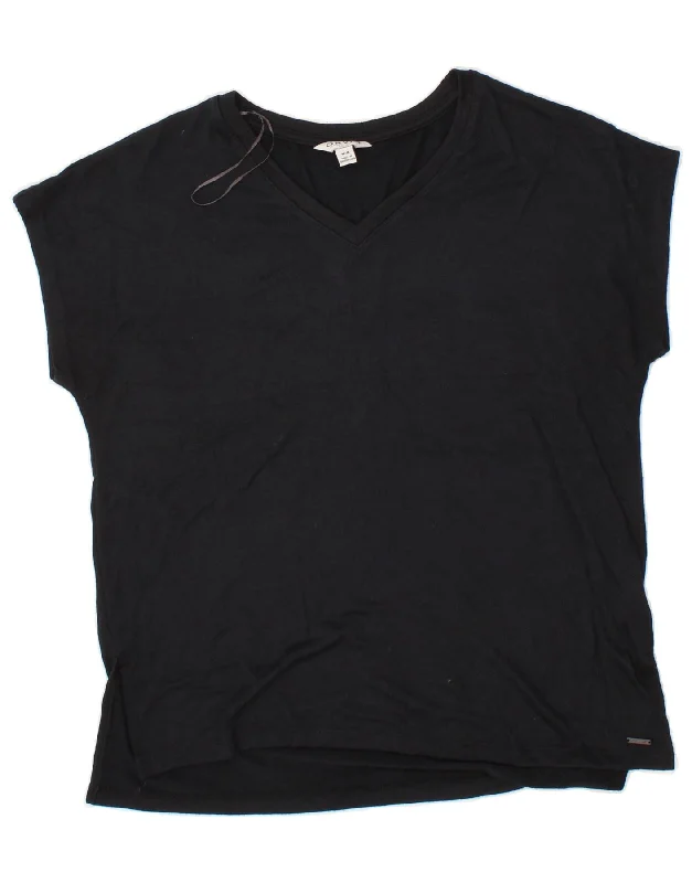 ORVIS Womens T-Shirt Top UK 14 Medium Black Polyester Front Pockets Side Pockets Patch Pockets ORVIS Womens T-Shirt Top UK 14 Medium Black Polyester Front Pockets Side Pockets Patch Pockets