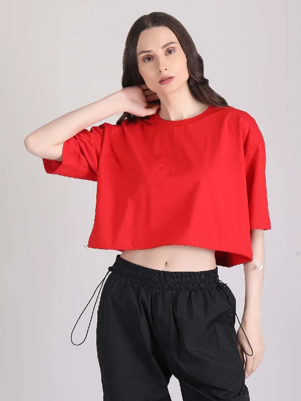 oversized crop top Polka Dot Checkered Tartan
