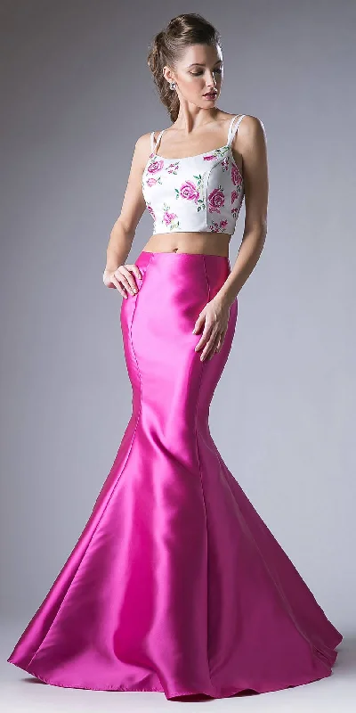 Cinderella Divine KC1737 Two-Piece Gown Embroidered Crop Top Wool Fabric Cashmere Fabric Tweed Fabric Cinderella Divine KC1737 Two-Piece Gown Embroidered Crop Top Wool Fabric Cashmere Fabric Tweed Fabric