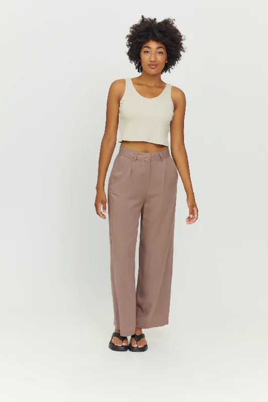 Shaw Crop Top Welt Pockets Slit Pockets Flap Pockets