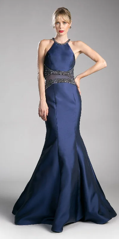 Cinderella Divine CB0023 Two-Piece Mermaid Gown Halter Crop Top Fleece Nylon Spandex Cinderella Divine CB0023 Two-Piece Mermaid Gown Halter Crop Top Fleece Nylon Spandex