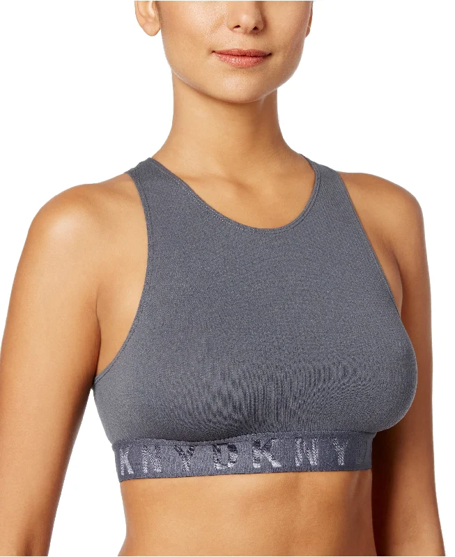 DKNY Women's Litewear Seamless Ribbed Crop Top Bralette, Grey, L Real Fur Shearling Chenille DKNY Women's Litewear Seamless Ribbed Crop Top Bralette, Grey, L Real Fur Shearling Chenille