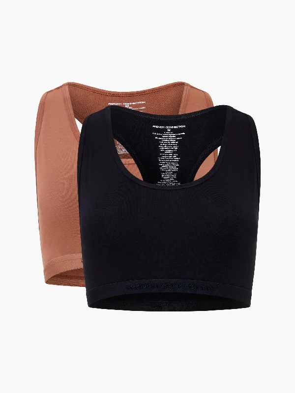 Fc 2 Pack Crop Top Tonal Chenille Brocade Lace
