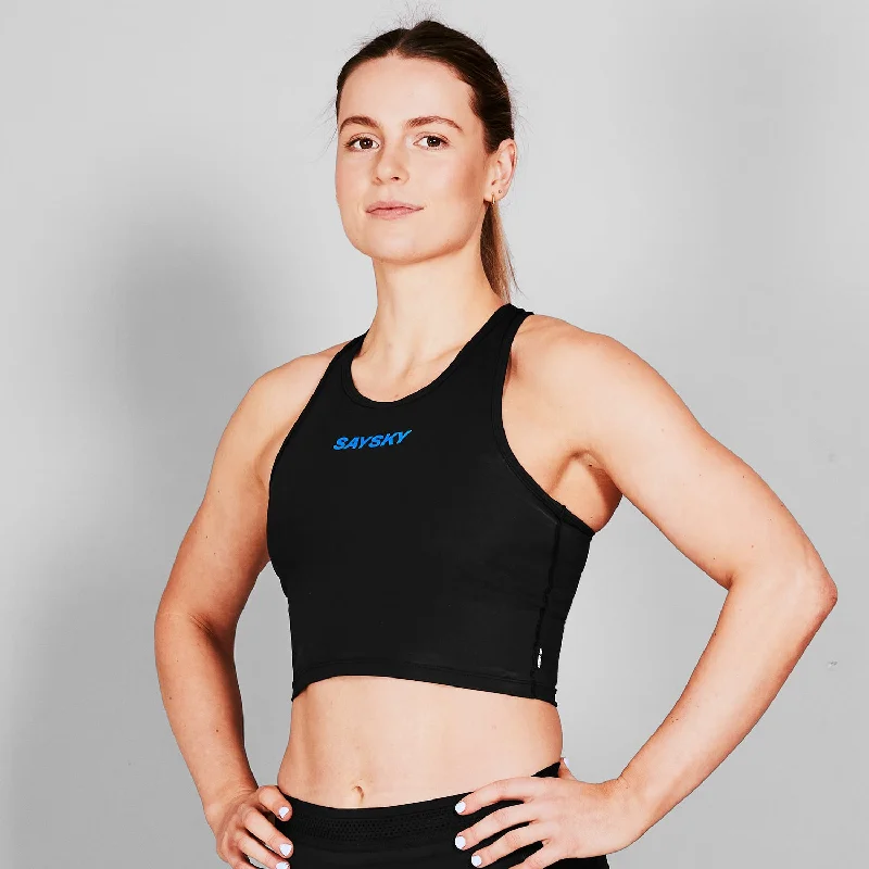 Flow Race Crop Top Layered Multi-layer Single Layer