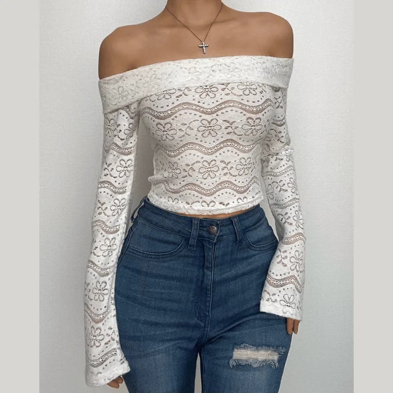 Textured solid long sleeve off shoulder backless crop top Plaid Crop Top Polka Dot Checkered Textured solid long sleeve off shoulder backless crop top Plaid Crop Top Polka Dot Checkered