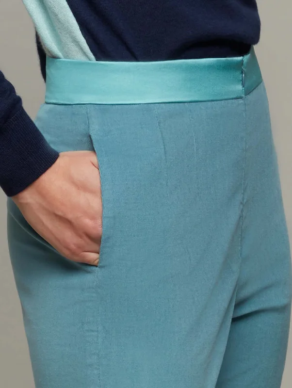 PILASTER | Tapered Suiting Trousers Trousers Satin Smooth